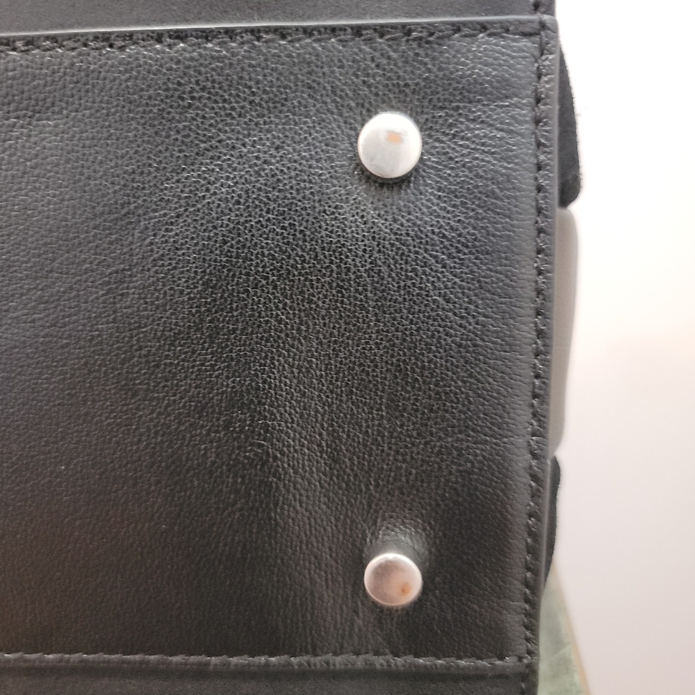 Treasure & Bond Black Leather and Suede Top Handle / Shoulder Bag - Picture 8 of 13